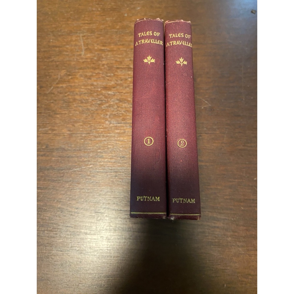 Tales of a Traveller Washington Irving 2 Vol Set Putnam Pocket Edition Antique